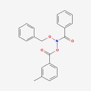 Benzamide, N-((3-methylbenzoyl)oxy)-N-(phenylmethoxy)-