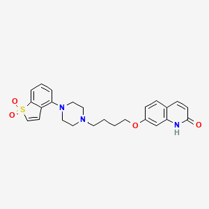 2(1H)-Quinolinone, 7-(4-(4-(1,1-dioxidobenzo(b)thien-4-yl)-1-piperazinyl)butoxy)-