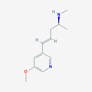 5-(5-Methoxy-3-pyridinyl)-N-methyl-4-penten-2-amine, (2S,4E)-