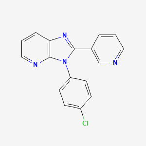 3H-Imidazo(4,5-b)pyridine, 3-(4-chlorophenyl)-2-(3-pyridinyl)-