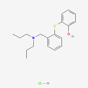 Phenol, 2-((2-((dipropylamino)methyl)phenyl)thio)-, hydrochloride