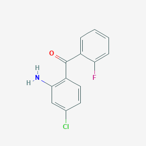 molecular formula C13H9ClFNO B1272212 2-氨基-4-氯-2'-氟苯基酮 CAS No. 203303-05-3