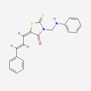 3-((Phenylamino)methyl)-5-(3-phenyl-2-propenylidene)-2-thioxo-4-thiazolidinone