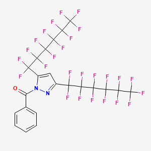 molecular formula C22H6F26N2O B1272214 1-苯甲酰基-3,5-双(全氟己基)吡唑 CAS No. 230295-10-0