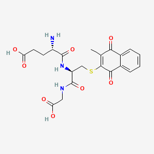 Glycine, N-(S-(1,4-dihydro-3-methyl-1,4-dioxo-2-naphthalenyl)-N-L-gamma-glutamyl-L-cysteinyl)-