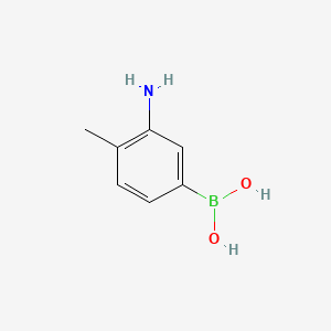 molecular formula C7H10BNO2 B1272223 3-氨基-4-甲基苯硼酸 CAS No. 22237-12-3