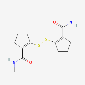 Bis(2-(methylcarbamoyl)cyclopenten-1-yl) disulfide