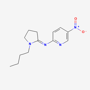 N-(1-Butyl-2-pyrrolidinylidene)-5-nitro-2-pyridinamine