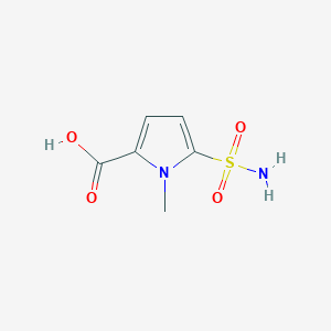 molecular formula C6H8N2O4S B1272242 5-(氨基磺酰基)-1-甲基-1H-吡咯-2-羧酸 CAS No. 306936-62-9