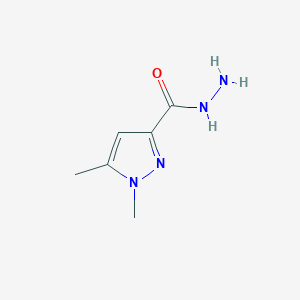 molecular formula C6H10N4O B1272243 1,5-二甲基-1H-吡唑-3-碳酰肼 CAS No. 94447-28-6