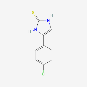 B1272244 4-(4-chlorophenyl)-1H-imidazole-2-thiol CAS No. 93103-18-5