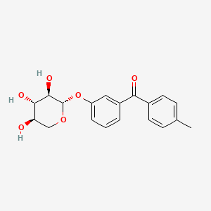 Methanone, (4-methylphenyl)(3-(beta-D-xylopyranosyloxy)phenyl)-