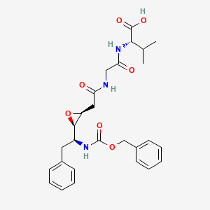 molecular formula C27H33N3O7 B12722491 Cbz-Phe-psi((R,S)-cis-epoxide)Gly-Val CAS No. 176442-49-2