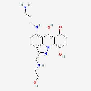 6H-Pyrazolo(4,5,1-de)acridin-6-one, 5-((3-aminopropyl)amino)-7,10-dihydroxy-2-(((2-hydroxyethyl)amino)methyl)-