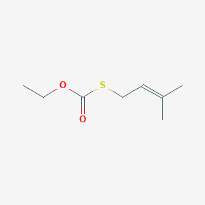 molecular formula C8H14O2S B12722502 O-Ethyl S-(3-methylbut-2-en-1-yl)thiocarbonate CAS No. 2097608-89-2