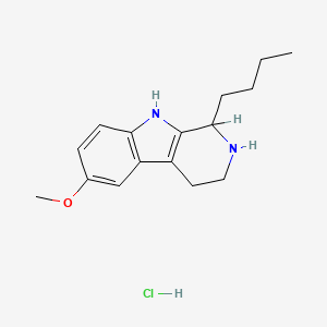 1-Butyl-6-methoxy-2,3,4,9-tetrahydro-1H-pyrido(3,4-b)indole monohydrochloride