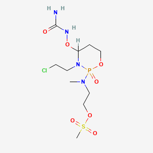 Urea, N-(3-(2-chloroethyl)-2-(methyl(2-((methylsulfonyl)oxy)ethyl)amino)tetrahydro-2H-1,3,2-oxazaphosphorin-4-yl)-N-hydroxy-, P-oxide