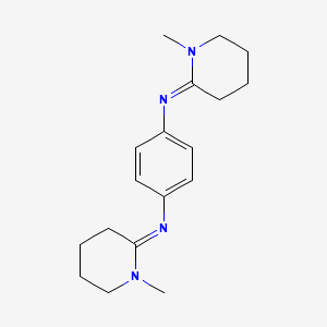 N,N'-Bis(1-methyl-2-piperidinylidene)-1,4-benzenediamine