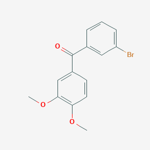 molecular formula C15H13BrO3 B1272271 3-溴-3',4'-二甲氧基苯甲酮 CAS No. 681469-97-6