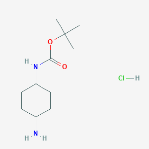 molecular formula C11H23ClN2O2 B1272279 反式-N-Boc-1,4-环己二胺盐酸盐 CAS No. 946002-43-3