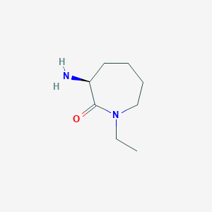 molecular formula C8H16N2O B1272297 (S)-3-氨基-1-乙基氮杂环-2-酮 CAS No. 206434-45-9