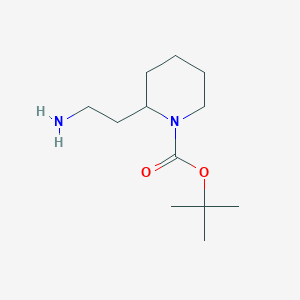 molecular formula C12H24N2O2 B1272298 2-(氨基乙基)-1-N-叔丁酰氧羰基哌啶 CAS No. 239482-98-5