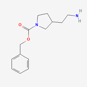 B1272299 3-Aminoethyl-1-N-Cbz-pyrrolidine CAS No. 811842-07-6