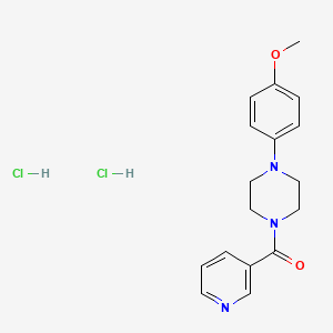 Piperazine, 1-(4-methoxyphenyl)-4-(3-pyridinylcarbonyl)-, dihydrochloride