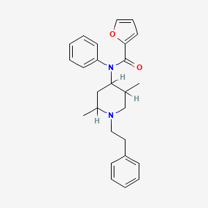 N-(2,5-Dimethyl-1-(2-phenylethyl)-4-piperidinyl)-N-phenylfurancarboxamide