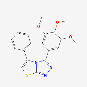 Thiazolo(2,3-c)-1,2,4-triazole, 5-phenyl-3-(3,4,5-trimethoxyphenyl)-