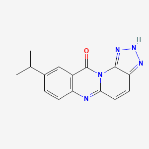 6-propan-2-yl-2,10,12,13,14-pentazatetracyclo[8.7.0.03,8.011,15]heptadeca-1,3(8),4,6,11,14,16-heptaen-9-one