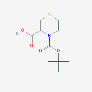 B1272316 4-(tert-Butoxycarbonyl)thiomorpholine-3-carboxylic acid CAS No. 128453-98-5