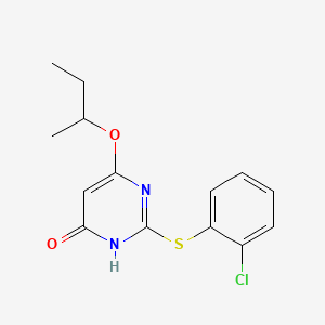 6-sec-Butoxy-2-(2-chloro-phenylsulfanyl)-3H-pyrimidin-4-one