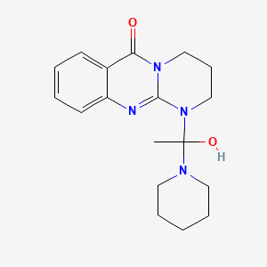 1,2,3,4-Tetrahydro-1-(1-piperidinylacetyl)-6H-pyrimido(2,1-b)quinazolin-6-one