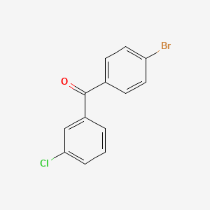 molecular formula C13H8BrClO B1272327 4-溴-3'-氯苯甲酮 CAS No. 27434-90-8