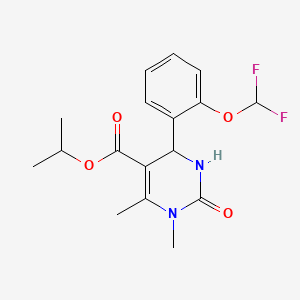 5-Pyrimidinecarboxylic acid, 1,2,3,4-tetrahydro-4-(2-(difluoromethoxy)phenyl)-1,6-dimethyl-2-oxo-, 1-methylethyl ester