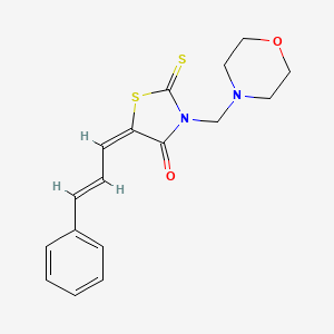 3-(4-Morpholinylmethyl)-5-(3-phenyl-2-propenylidene)-2-thioxo-4-thiazolidinone