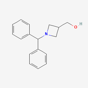 molecular formula C17H19NO B1272342 (1-二苯甲酰基氮杂环丁烷-3-基)甲醇 CAS No. 72351-36-1