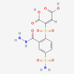 (E)-2-Butenedioic acid mono(2-((4-(aminosulfonyl)phenyl)sulfonyl)hydrazide)