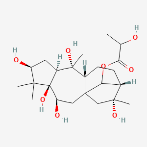 [(3S,4R,6S,8S,9R,10R,13S,14R)-3,4,6,9,14-pentahydroxy-5,5,9,14-tetramethyl-16-tetracyclo[11.2.1.01,10.04,8]hexadecanyl] 2-hydroxypropanoate