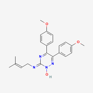 5,6-Bis(4-methoxyphenyl)-N-(3-methyl-2-butenyl)-1,2,4-triazin-3-amine 2-oxide