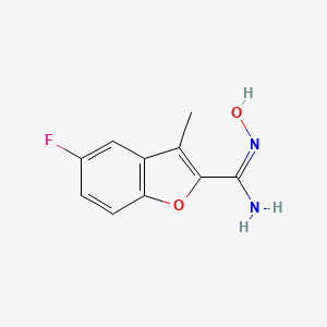 2-Benzofurancarboximidamide, 5-fluoro-N-hydroxy-3-methyl-