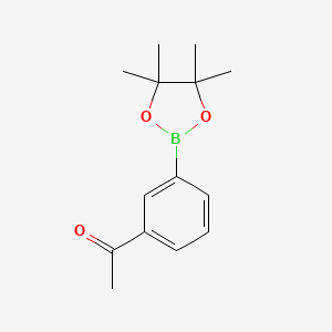 molecular formula C14H19BO3 B1272352 1-(3-(4,4,5,5-四甲基-1,3,2-二氧杂硼环丁烷-2-基)苯基)乙酮 CAS No. 214360-49-3