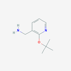 molecular formula C10H16N2O B1272353 3-(Aminomethyl)-2-tert-butoxypyridine CAS No. 849021-22-3
