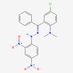 (5-Chloro-2-(dimethylamino)phenyl)phenylmethanone (2,4-dinitrophenyl)hydrazone