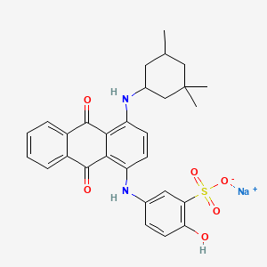 Sodium 5-((9,10-dihydro-9,10-dioxo-4-((3,3,5-trimethylcyclohexyl)amino)-1-anthryl)amino)-2-hydroxybenzenesulphonate