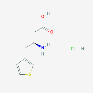 molecular formula C8H12ClNO2S B1272375 (S)-3-Amino-4-(3-thienyl)butanoic acid hydrochloride CAS No. 270262-99-2