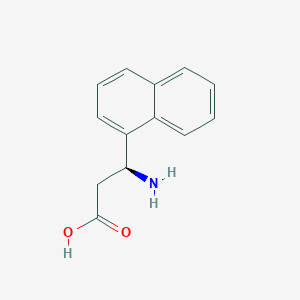 molecular formula C13H13NO2 B1272382 (S)-3-氨基-3-(萘-1-基)丙酸 CAS No. 275826-46-5