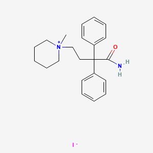 1-(3-Carbamoyl-3,3-diphenylpropyl)-1-methylpiperidinium iodide