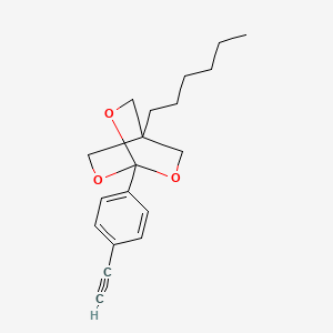 2,6,7-Trioxabicyclo(2.2.2)octane, 1-(4-ethynylphenyl)-4-hexyl-